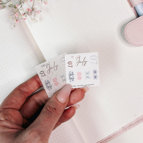DIVIDER TABS |  MINI STICKER SHEET |  JULY25 COLLECTION