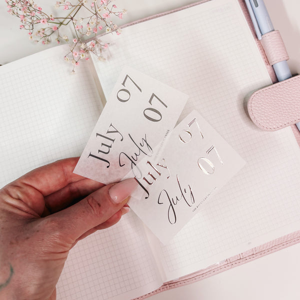 JULY25 | MINI SHEET CLEAR MATTE -SCRIPT