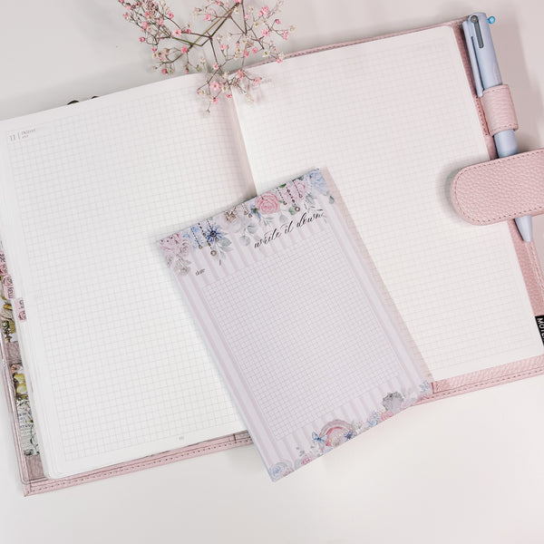 JULY2025 | A6 NOTEPAD | 50 Sheets - Rosegold Foil