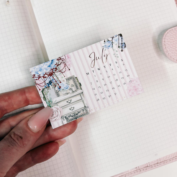 JOURNALING CARD | PLANNER DECO - CALENDAR | JULY25
