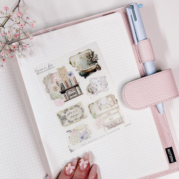 DECO STICKERS  | SHEET 2 | CLEAR/ MATTE  | JULY25 COLLECTION