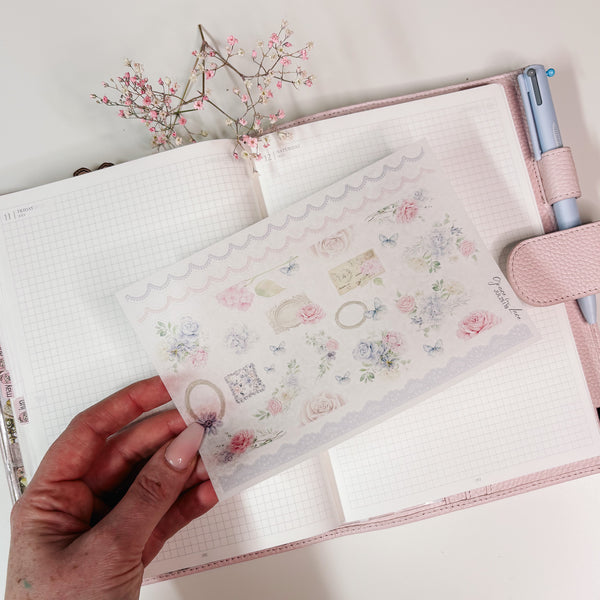 FLORAL STICKERS | SHEET 19 | CLEAR/ MATTE  | JULY25 COLLECTION