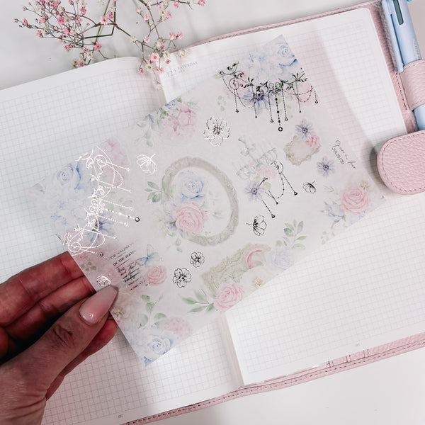 FLORAL STICKERS | SHEET 20 | CLEAR/ MATTE  | JULY25 COLLECTION