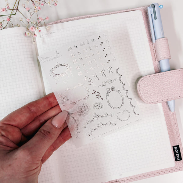 DECO STICKERS  | SHEET 22 | CLEAR/ MATTE  | JULY25 COLLECTION
