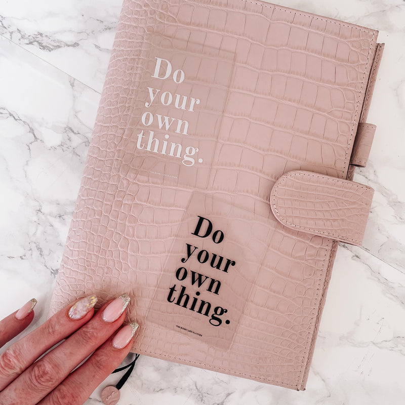 Clear Journaling Card - Do Your Own Thing