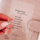 Clear Journaling Card Set - Morning & Evening Routine