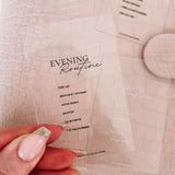 Clear Journaling Card Set - Morning & Evening Routine