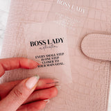 Clear Journaling Card - Boss Lady