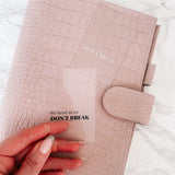 Clear Journaling Card - We Bend