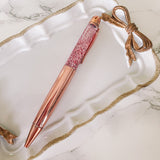 PINK GLITTER BALL PEN BLACK BALL POINT - Jumbo