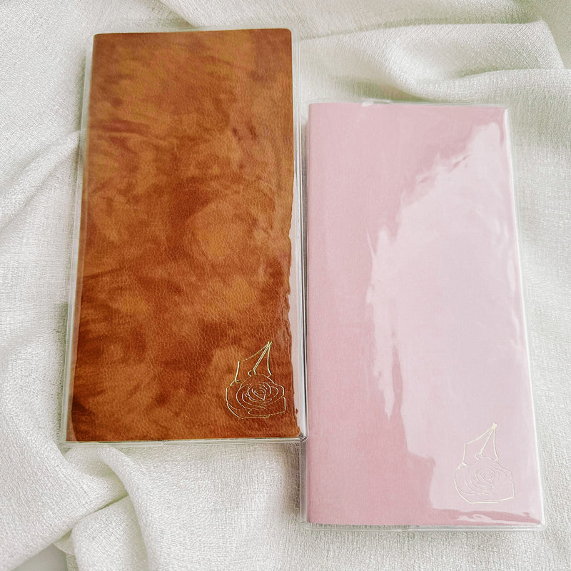 PVC CLEAR ROSEY PLANNER COVER | COMPACT