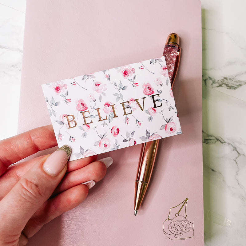 BELIEVE | JOURNALING CARD | PLANNER DECO |