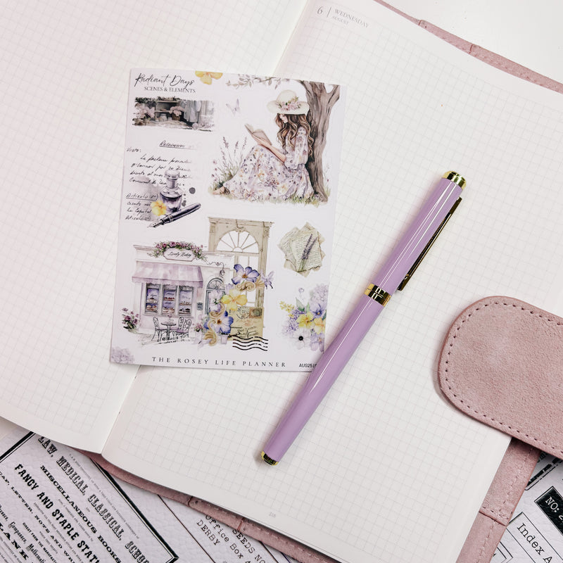 DECO STICKERS  | SHEET 1 | CLEAR/ MATTE  | AUGUST 2025 COLLECTION