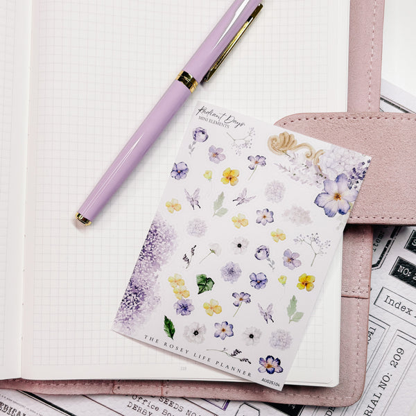 DECO STICKERS  | SHEET 4 | CLEAR/ MATTE  | AUGUST 2025 COLLECTION
