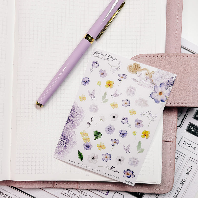 DECO STICKERS  | SHEET 4 | CLEAR/ MATTE  | AUGUST 2025 COLLECTION