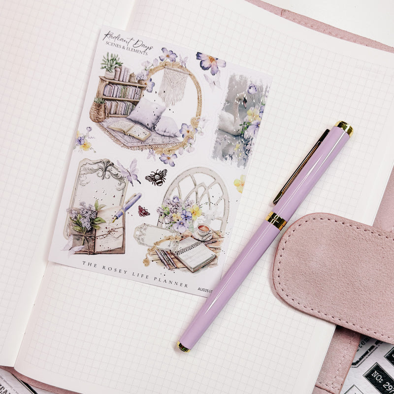 DECO STICKERS  | SHEET 6 | CLEAR/ MATTE  | AUGUST 2025 COLLECTION