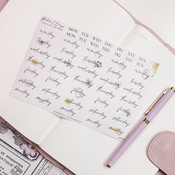 STICKERS | SHEET 10 | CLEAR | AUGUST 25 COLLECTION