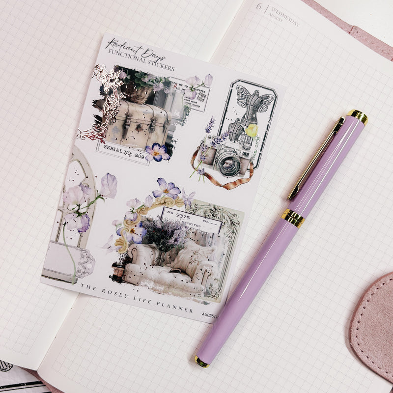 DECO STICKERS  | SHEET 13 | CLEAR/ MATTE  | AUGUST 2025 COLLECTION