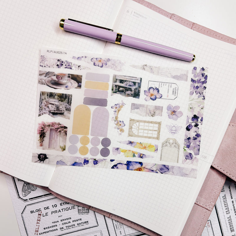 STICKERS | SHEET 14 | CLEAR | AUGUST 25 COLLECTION