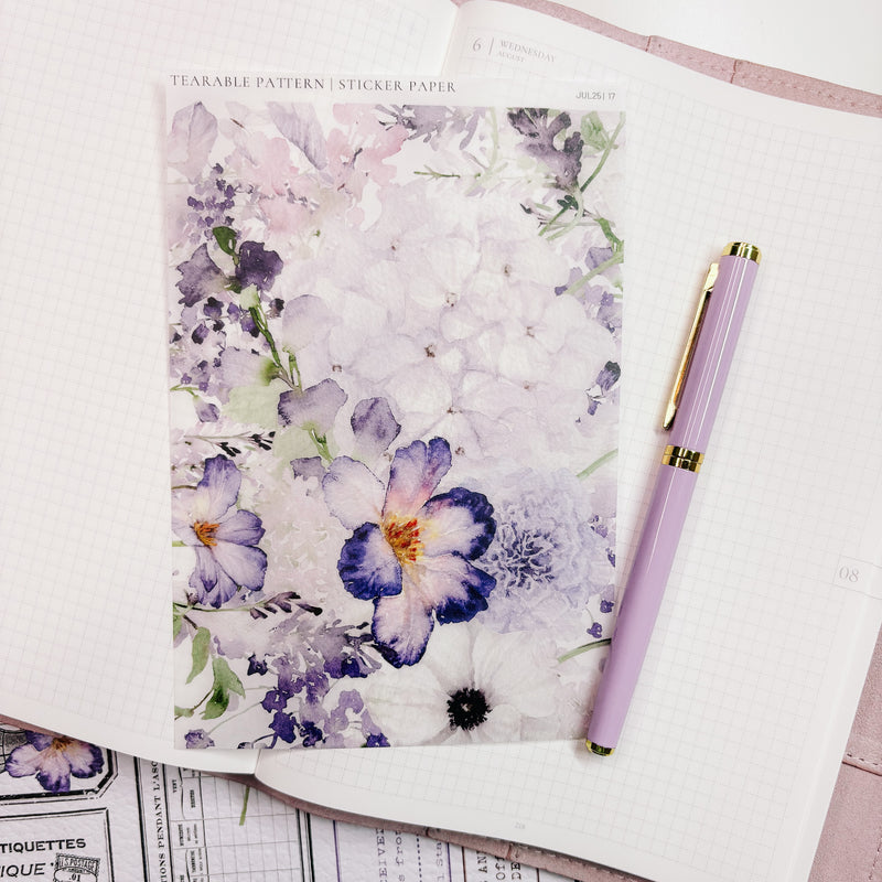 TEARABLE STICKER  | SHEET 17 | CLEAR  | AUGUST 25 COLLECTION