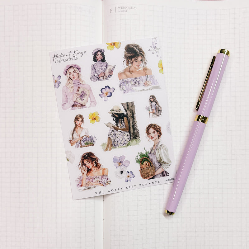 DECO STICKERS  | SHEET 21 | CLEAR/ MATTE  | AUGUST 2025 COLLECTION