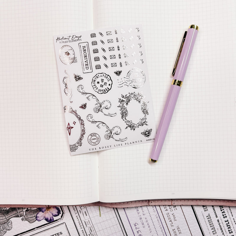 DECO STICKERS  | SHEET 22 | CLEAR/ MATTE  | AUGUST 2025 COLLECTION