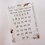 COZY AUTUMN | DECO STICKERS NUMBERS | SHEET 8 | CLEAR/ MATTE