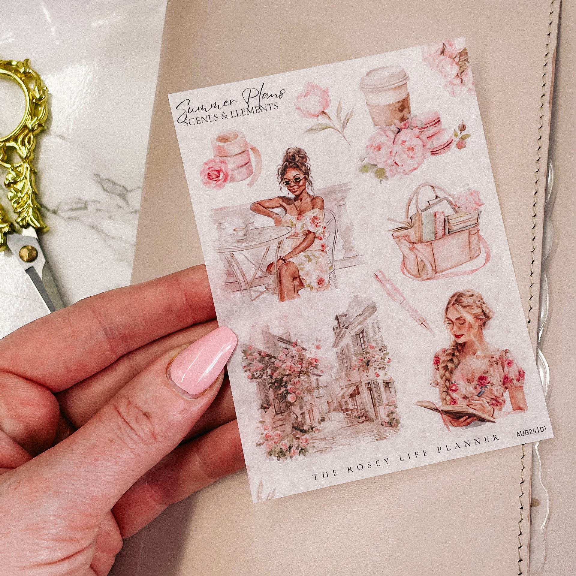 DECO STICKERS | SHEET 1 | CLEAR/ MATTE FOILED | AUG24 COLLECTION ...