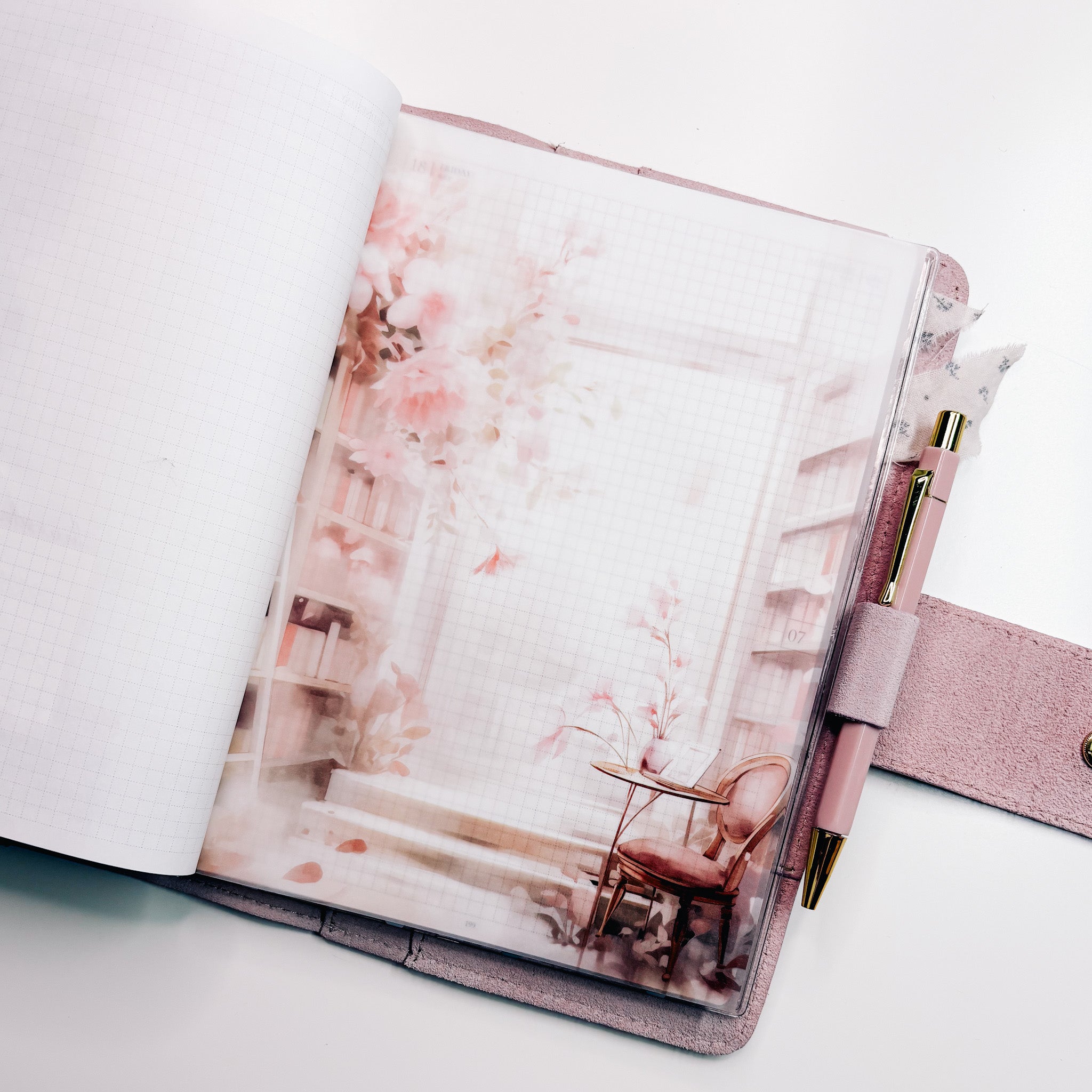 PLANNER DASHBOARD - TEA PARTY | VELLUM - SCENE – theroseylifeplanner