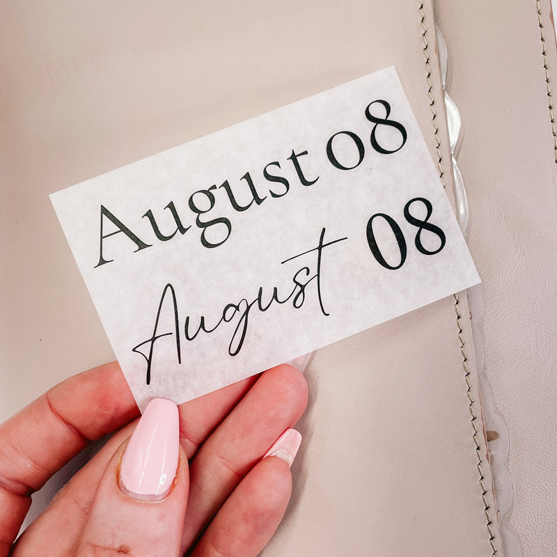 AUG24 | DECO STICKERS | LARGE MONTHS CLEAR/ MATTE