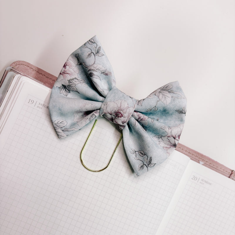 BOW PLANNER CLIP | TEA PARTY COLLECTION | HANDMADE