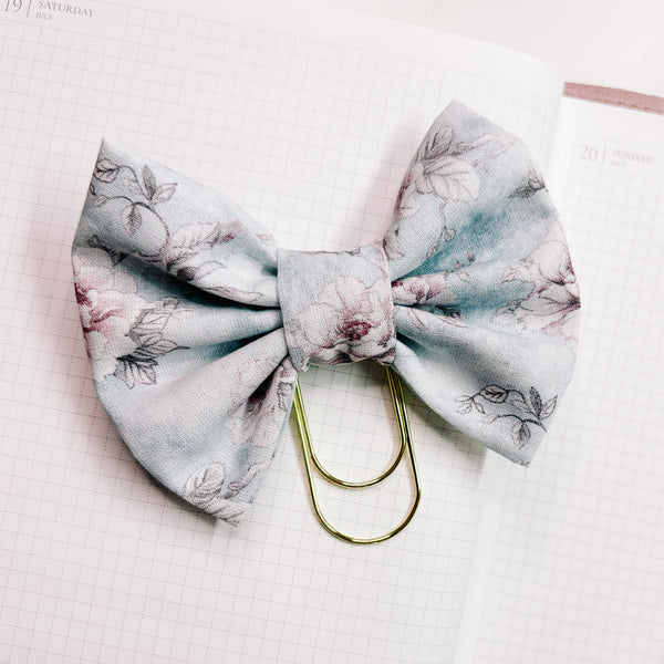 BOW PLANNER CLIP | TEA PARTY COLLECTION | HANDMADE