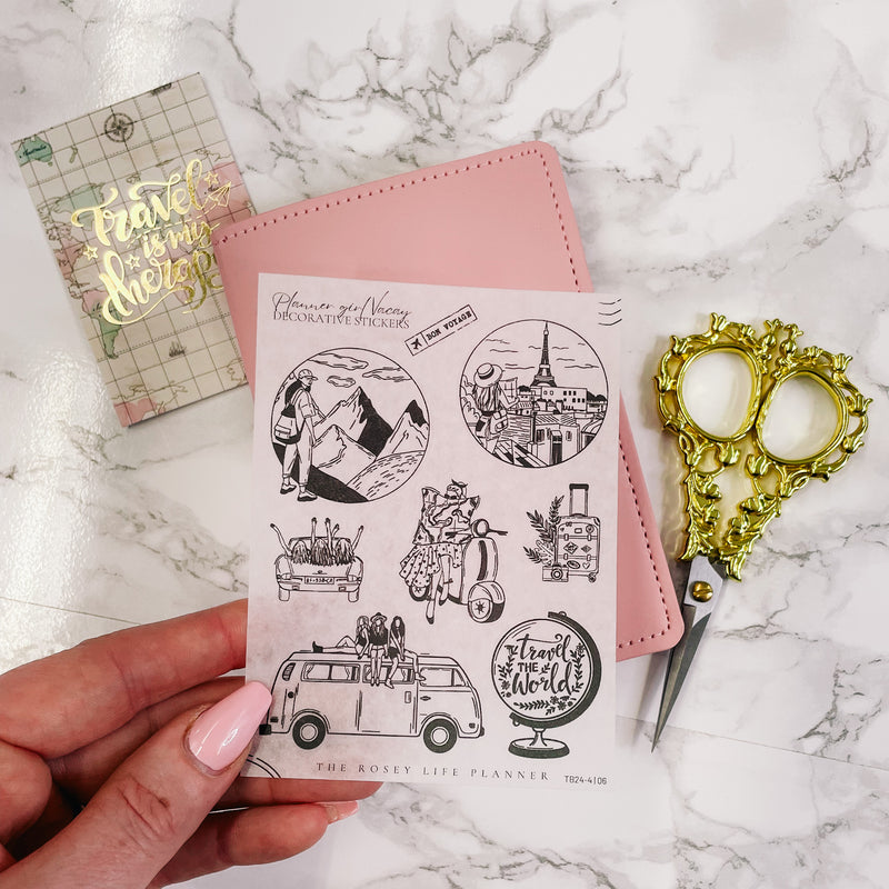 Planner Girl Vacay | DECO STICKERS | SH6 - Clear Matte