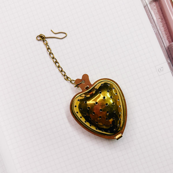 Loose Tea Strainer - Heart Gold