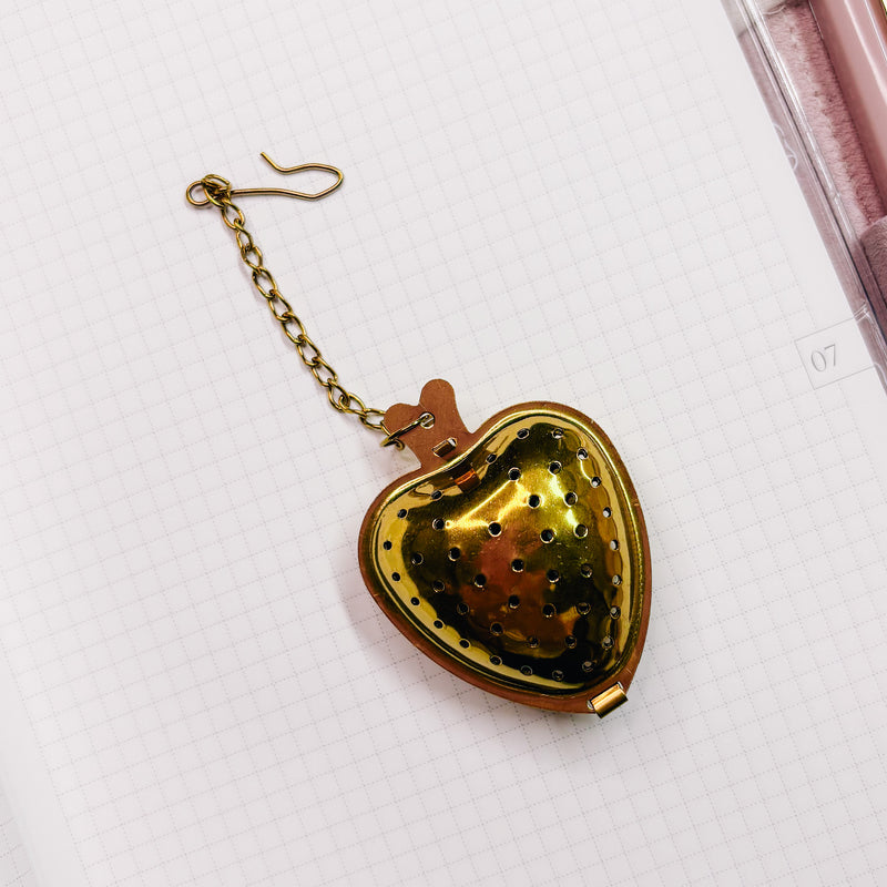 Loose Tea Strainer - Heart Gold