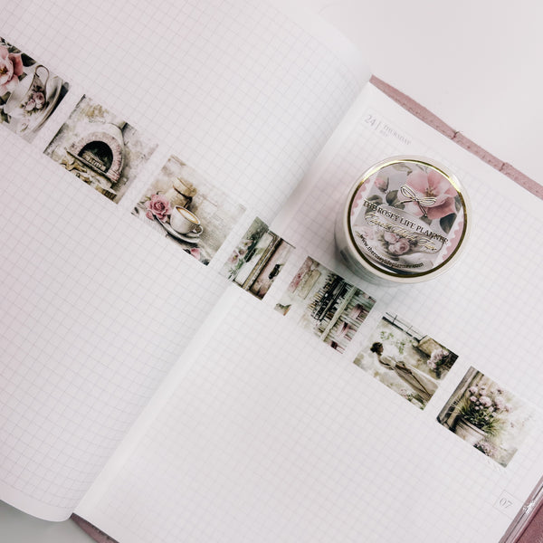 Washi Tape | 10 m - 3cm |  STAMPS - PRECUT TEA PARTY COLLECTION