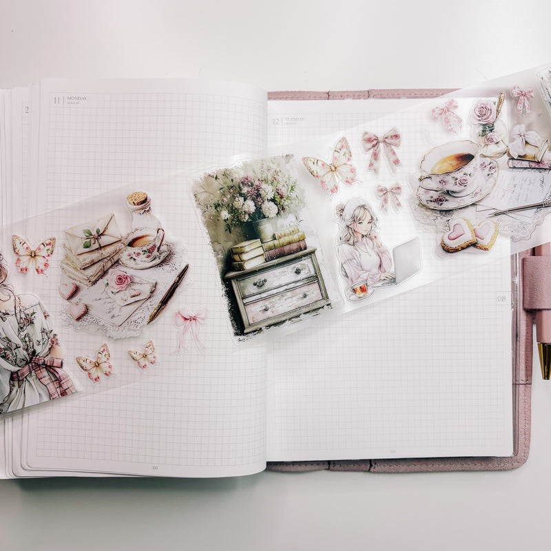 TEA PARTY | PRECUT:  Pet Tape - 10cm x 5 meter roll