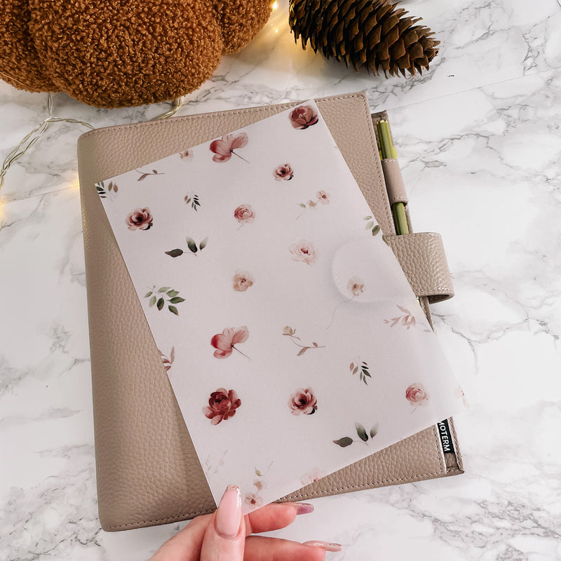 PLANNER DASHBOARD | BURGUNDY AUTUNM | DASHBOARD VELLUM | NOV 23 COLLECTION