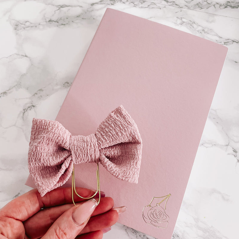 PINK BOW PLANNER CLIP | PINK RUFFLES