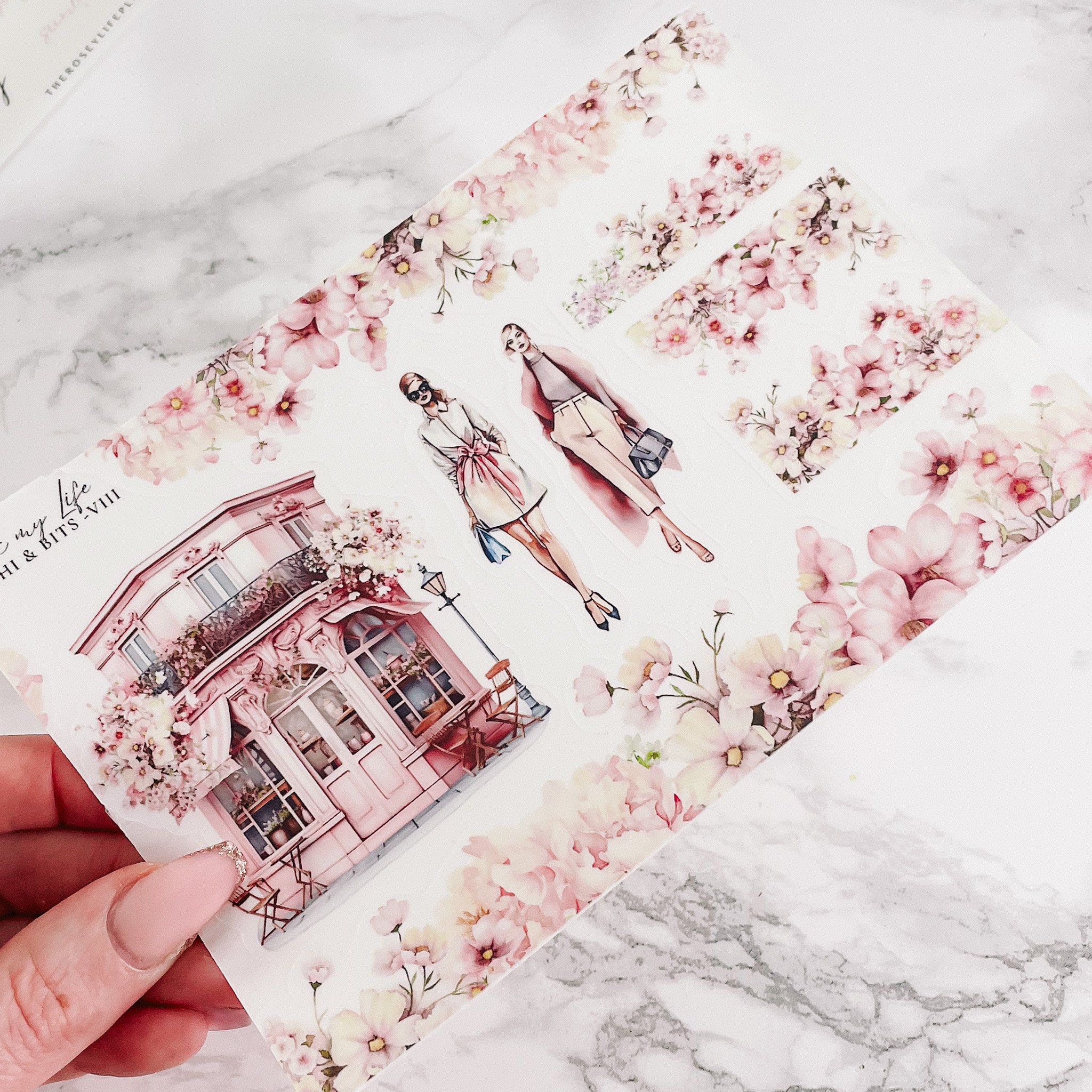 PINK MY LIFE | WASHI STICKERS | SHEET 8 | CLEAR/ MATTE ...
