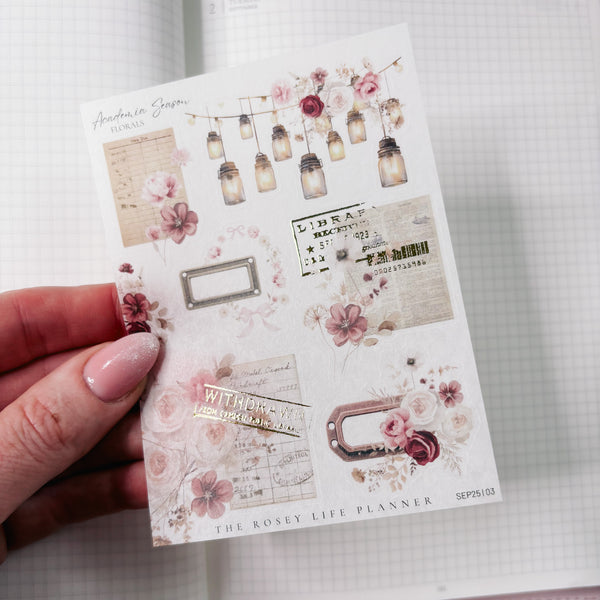 DECO STICKERS  | SHEET 3 | CLEAR/ MATTE  | SEPTEMBER 2025 COLLECTION