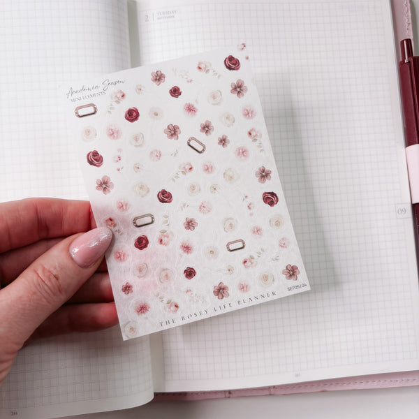DECO STICKERS  | SHEET 4 | CLEAR/ MATTE  | SEPTEMBER 2025 COLLECTION