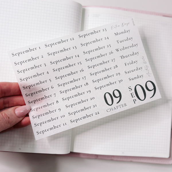 STICKERS | SHEET 9 | CLEAR | SEPTEMBER 25 COLLECTION