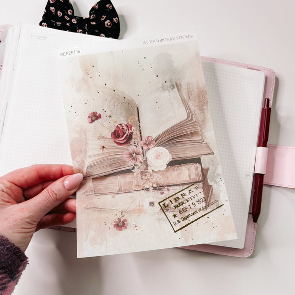 A5 STICKER DASHBOARD | SHEET 15 | CLEAR | SEPTEMBER 25 COLLECTION