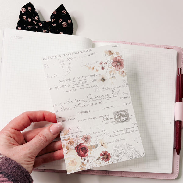 TEARABLE STICKER  | SHEET 17 | CLEAR  | SEPTEMBER 25 COLLECTION