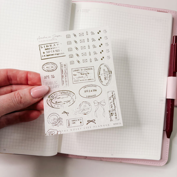 DECO STICKERS  | SHEET 22 | CLEAR/ MATTE  | SEPTEMBER 2025 COLLECTION