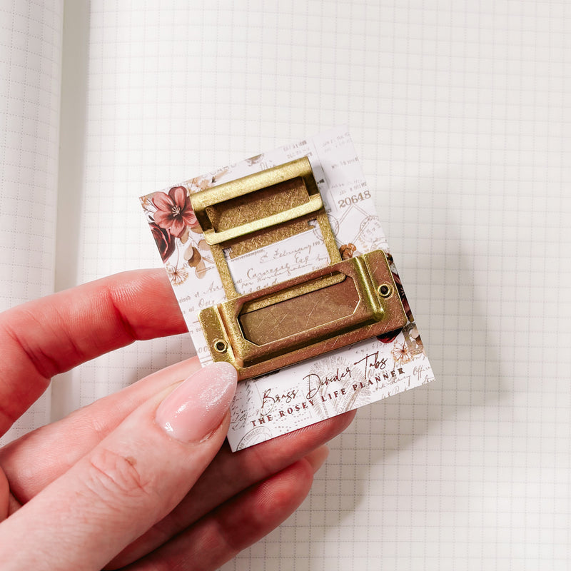 BRASS PLANNER CLIP SET | SEPTEMBER