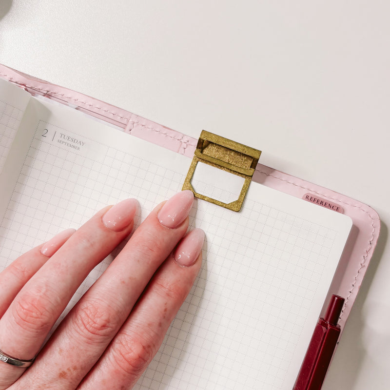 BRASS PLANNER CLIP SET | SEPTEMBER
