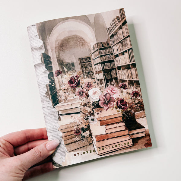 REUSABLE STICKER BOOK | SEWN BOUND | GOLD | SEP25