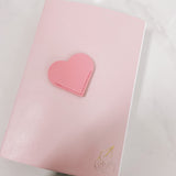 PLANNER PAGE MARKER | PINK HEART | VEGAN LEATHER